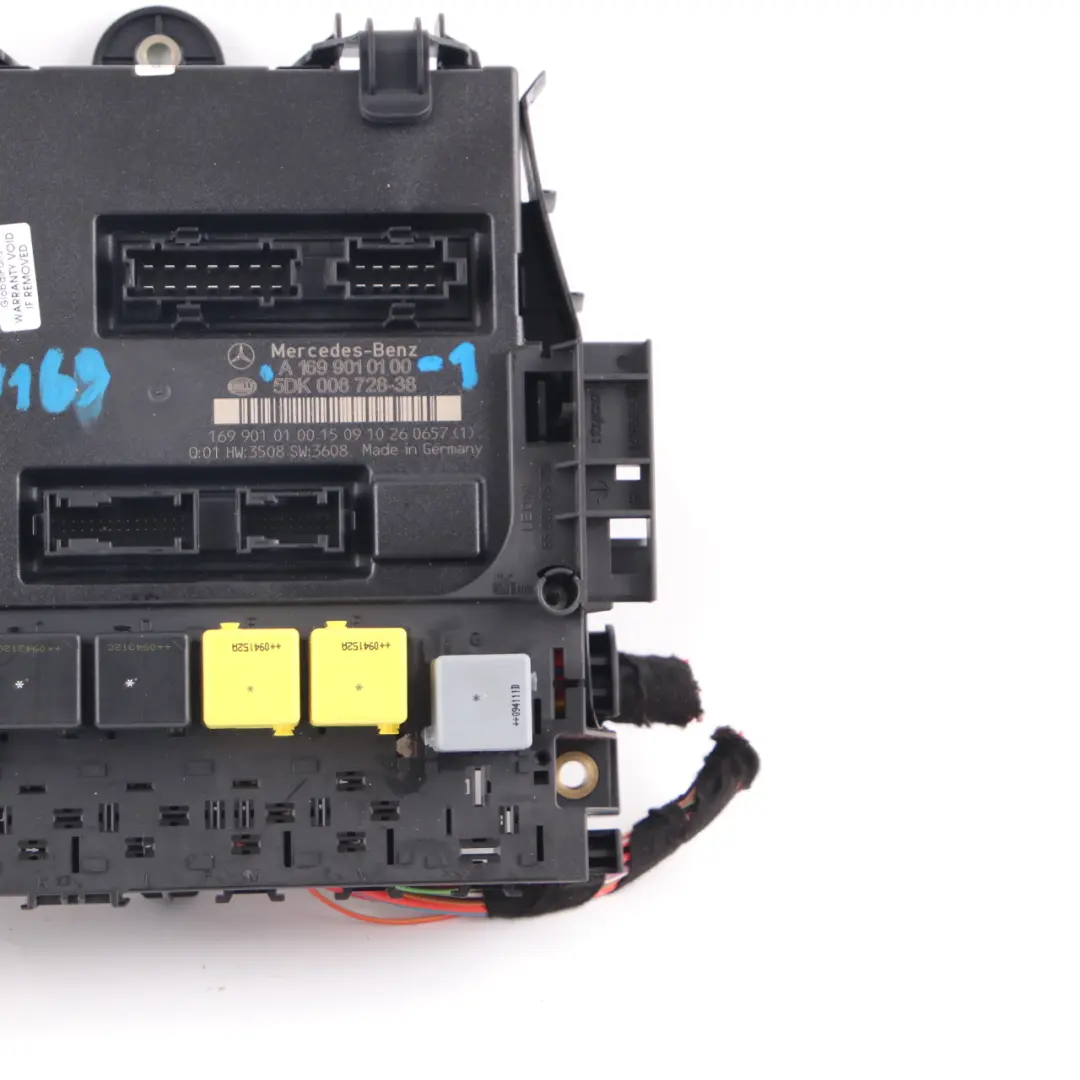  Caja de fusibles Mercedes W169 W245 Sam Control Module Unit ECU - SKU A1699010100-1 - Número de pieza A1699010100