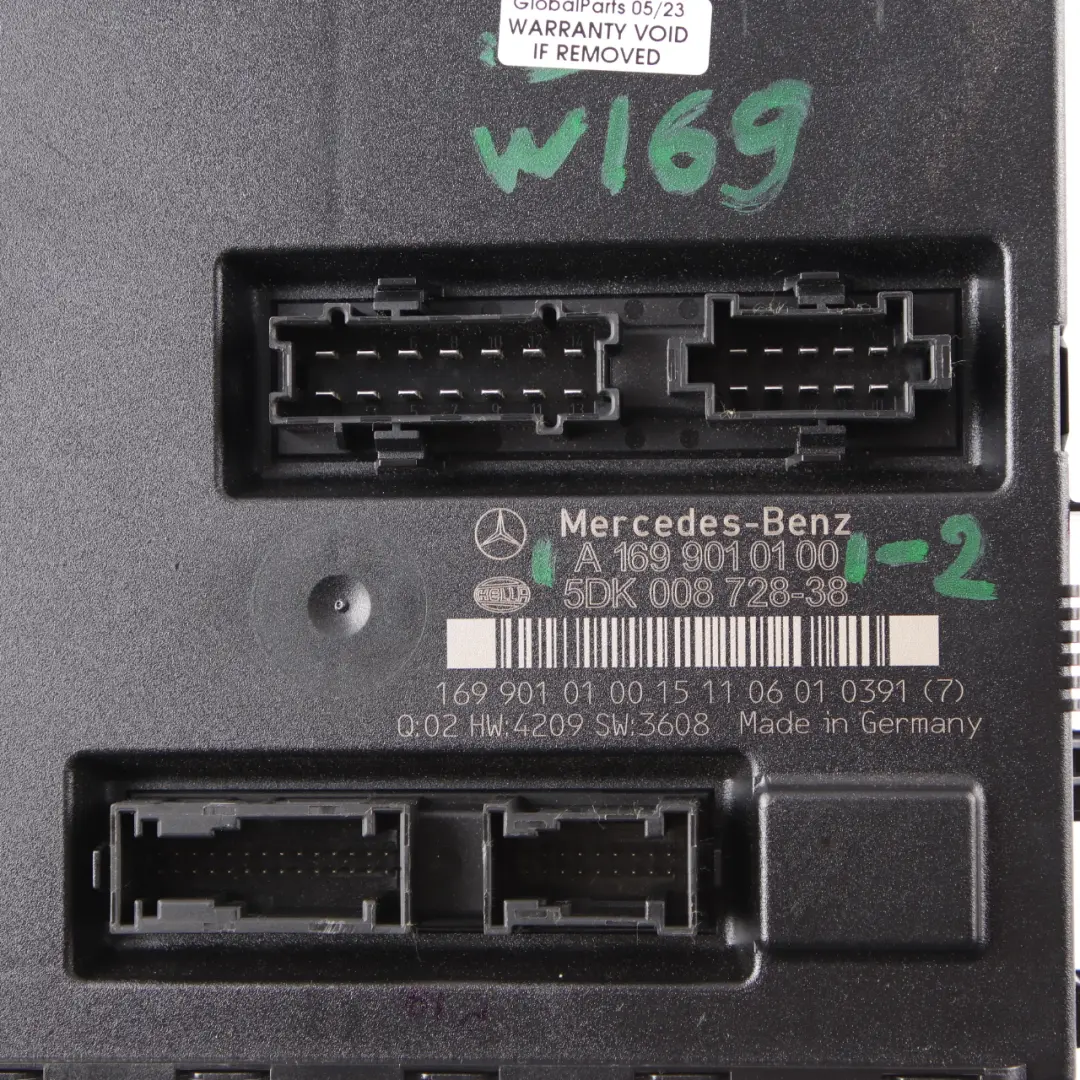  Fuse Box Mercedes W169 W245 SAM Body Control Module Unit ECU - SKU A1699010100-2 - Part number A1699010100