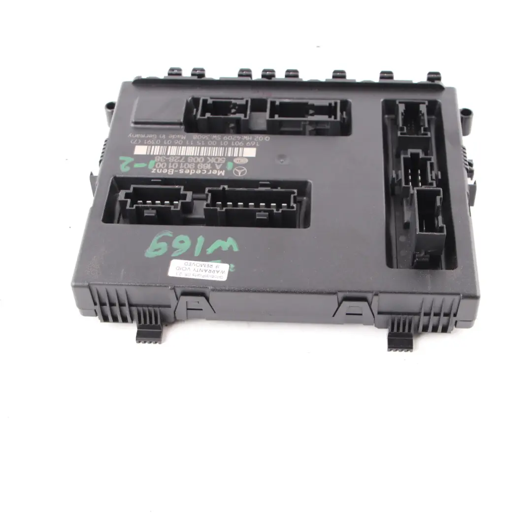  Boîte à fusibles Mercedes W169 W245 SAM Module de contrôle de la carrosserie - SKU A1699010100-2 - Numéro de pièce A1699010100