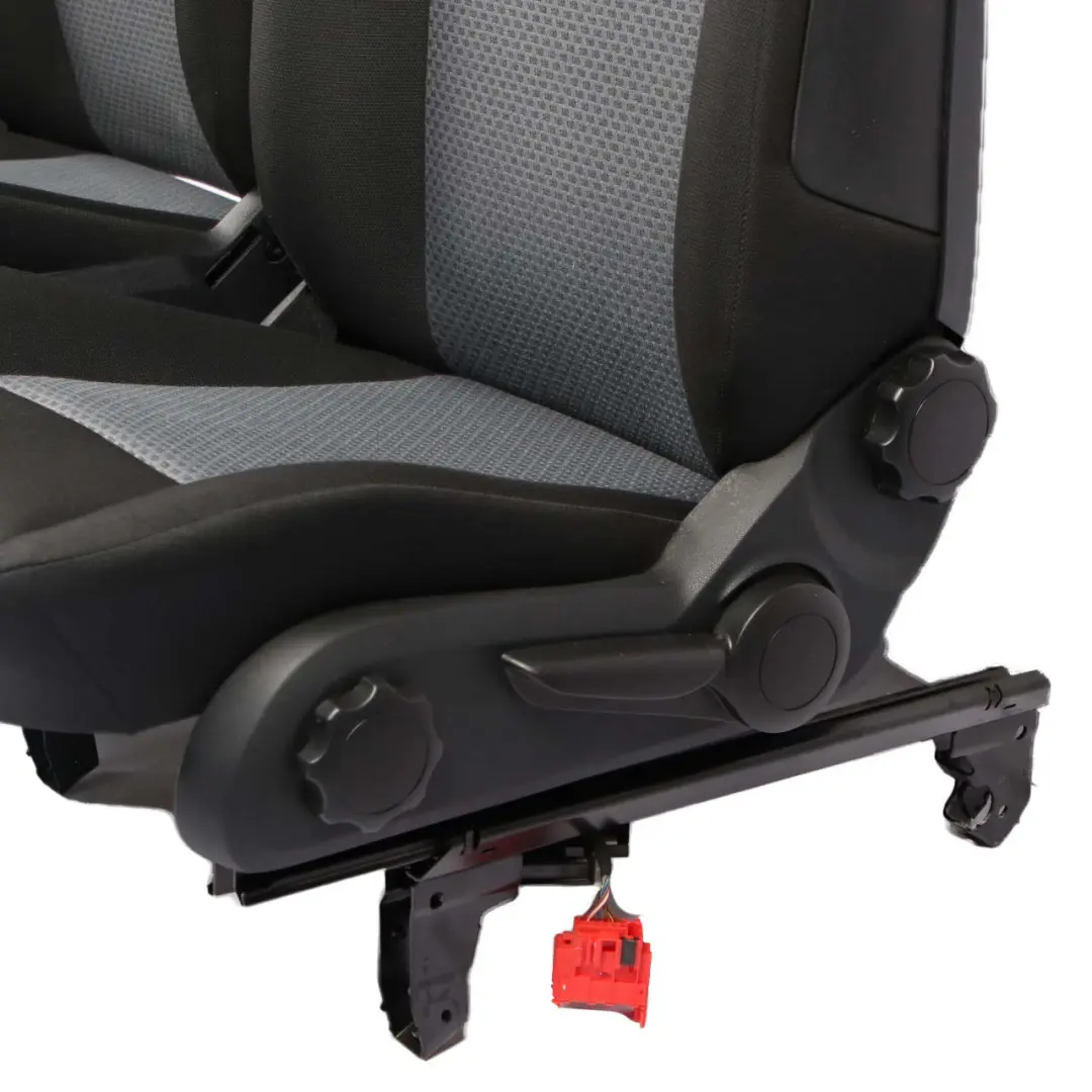  Seats Mercedes W169 A-Class Cloth Fabric Set Front Rear Seat Black Anthracite - SKU A1699100046-SET - Part number A1699100046