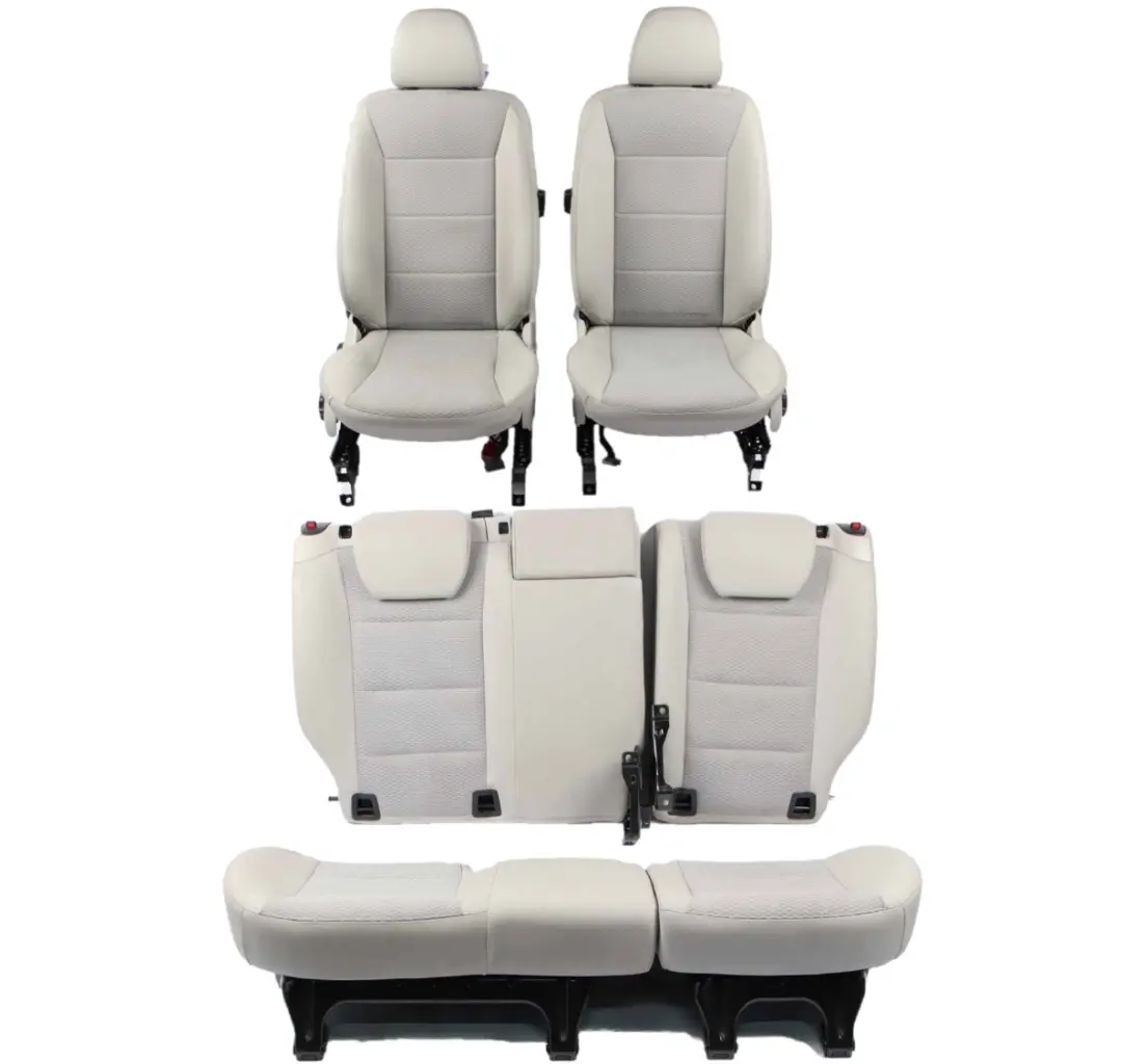 Seats Mercedes W169 Cloth Fabric Leather Set Front Rear Seat Alapaca Gray to with Part number A1699101546 Seats Mercedes W169 Cloth Fabric Leather Set Front Rear Seat Alapaca Gray - SKU A1699101546-SET - Part number A1699101546