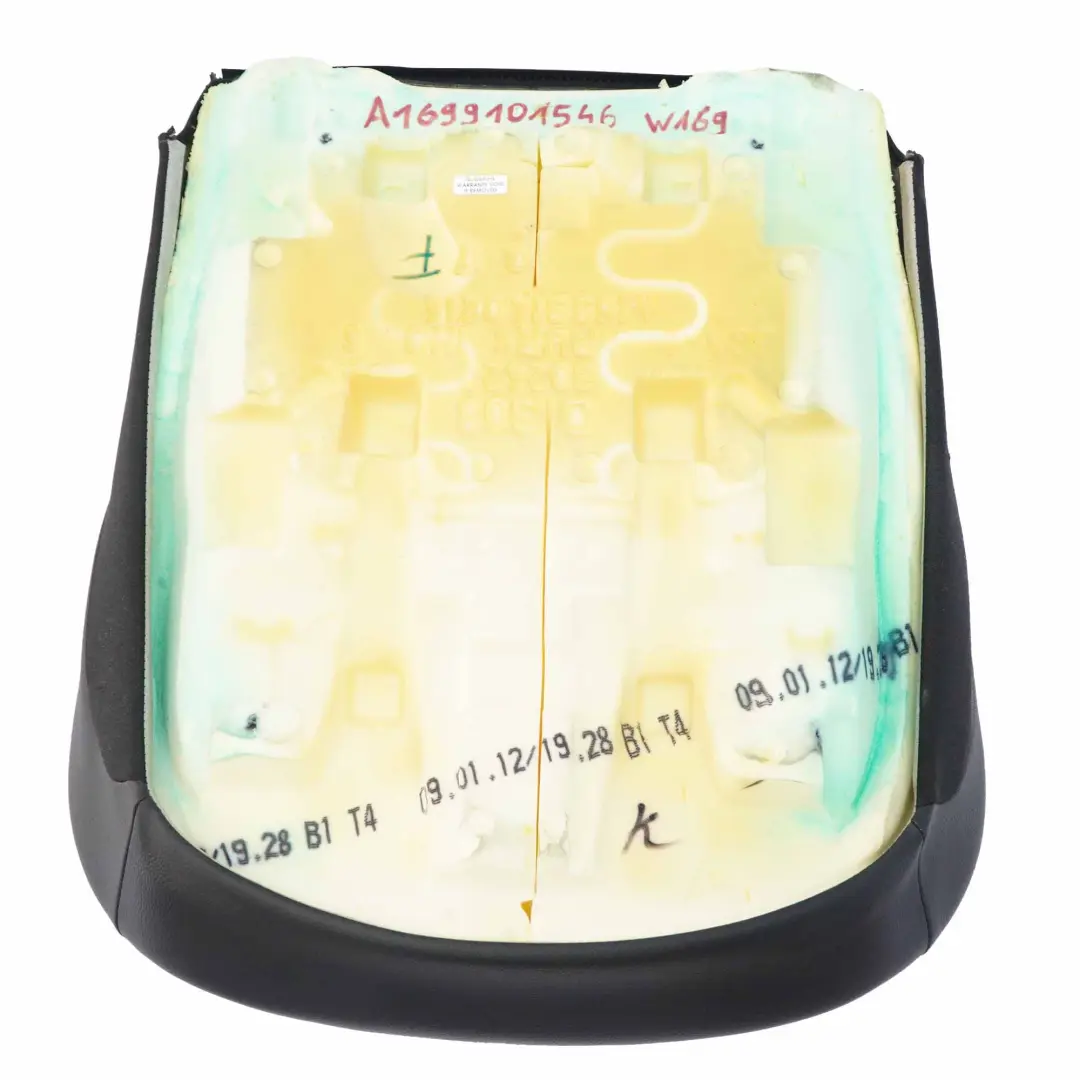 Mercedes W169 Asiento Delantero Tapizado Cuero Negro Antracita - SKU A1699101546 - Número de pieza A1699101546
