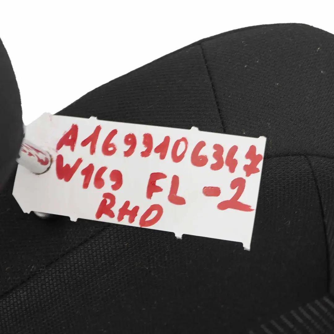 Mercedes W169 Front Seat Fabric Cloth Fabric Left N/S Seat Black Anthracite - SKU A1699106347-2 - Part number A1699106347