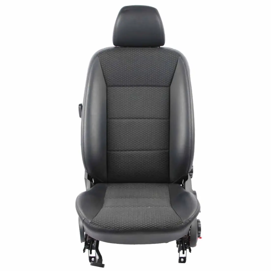 Mercedes W169 Siège avant gauche en tissu et cuir noir anthracite - SKU A1699106947-2 - Numéro de pièce A1699106947