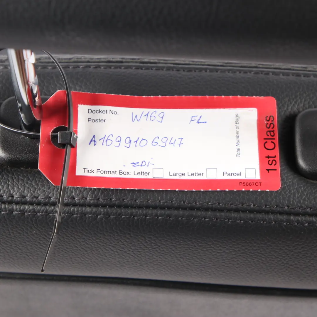  Front Seat Mercedes W169 Fabric Leather Left N/S Black Anthracite - SKU A1699106947-2 - Part number A1699106947