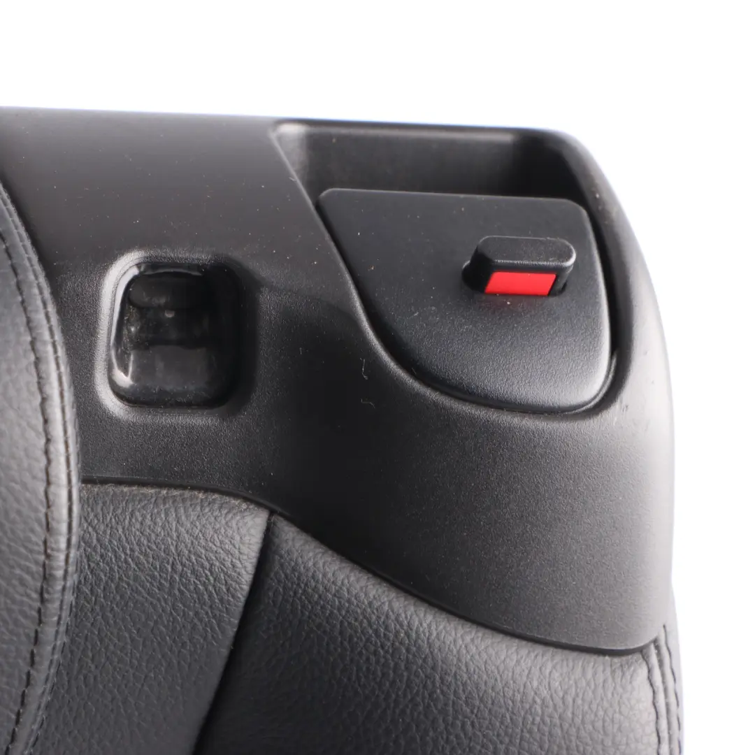 Backrest Left N/S Cover Leather Nappa Black to Mercedes W169 W245 Rear Seat with Part number A1699200316 Mercedes W169 W245 Rear Seat Backrest Left N/S Cover Leather Nappa Black - SKU A1699200316-5 - Part number A1699200316