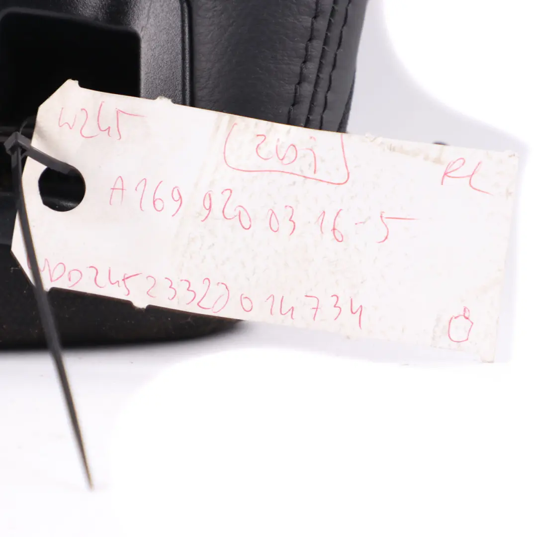 Backrest Left N/S Cover Leather Nappa Black to Mercedes W169 W245 Rear Seat with Part number A1699200316 Mercedes W169 W245 Rear Seat Backrest Left N/S Cover Leather Nappa Black - SKU A1699200316-5 - Part number A1699200316