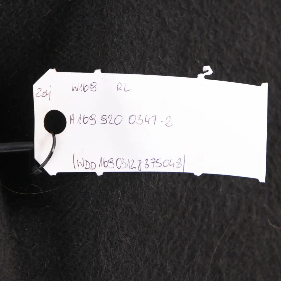 Left Seat N/S Cloth Fabric Backrest Black Anthracite to Mercedes W169 Rear with Part number A1699200347 Mercedes W169 Rear Left Seat N/S Cloth Fabric Backrest Black Anthracite - SKU A1699200347-2 - Part number A1699200347