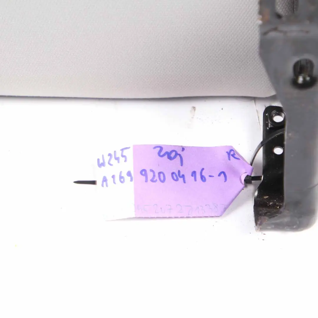 Backrest Rear Right Seat O/S Back Cover Cloth Fabric Grey to Mercedes W169 W245 with Part number A1699200416 Mercedes W169 W245 Backrest Rear Right Seat O/S Back Cover Cloth Fabric Grey - SKU A1699200416-2 - Part number A1699200416