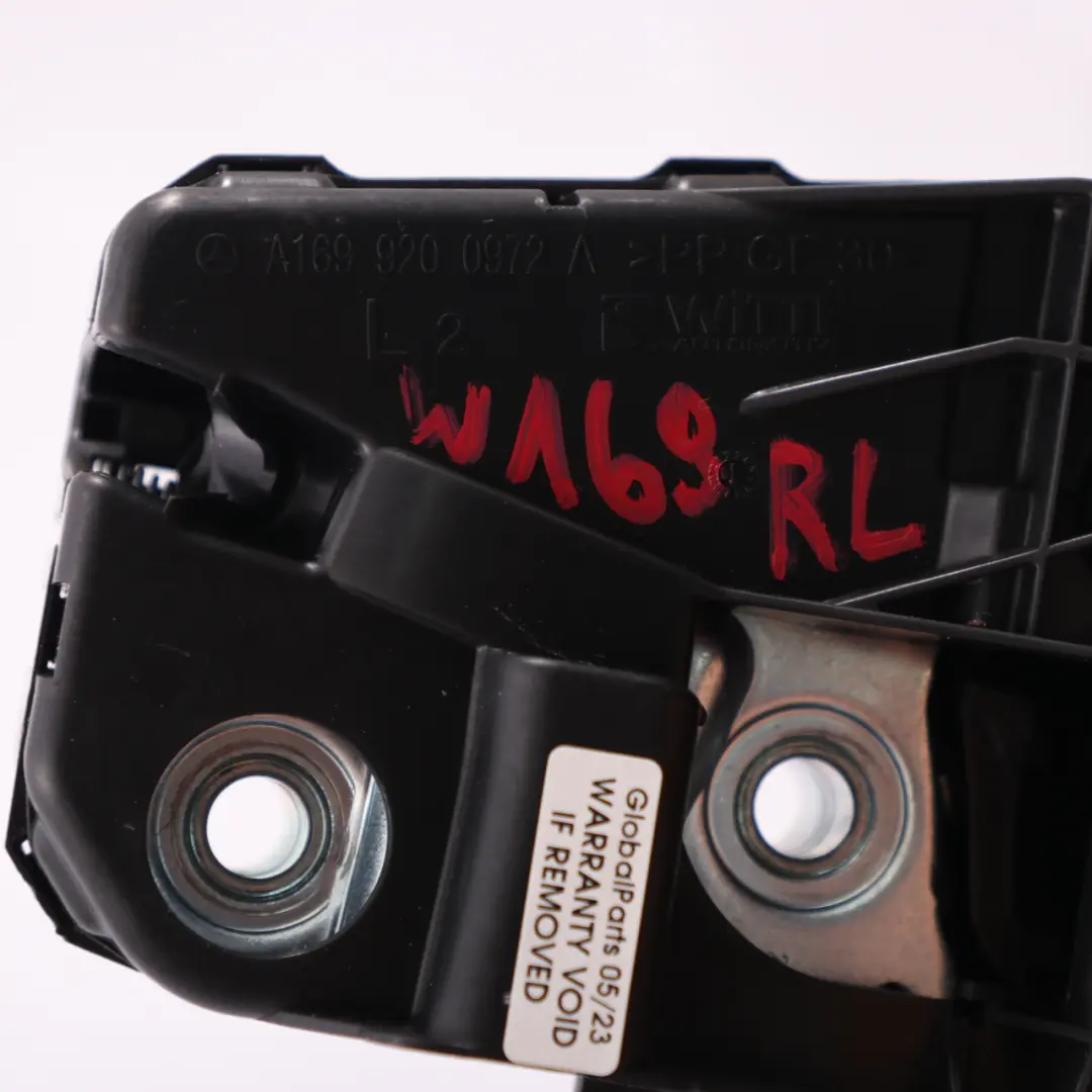 Bloqueo respaldo Mercedes W169 Asiento trasero abatible izquierda Tirador para con número de pieza A1699200972 Bloqueo respaldo Mercedes W169 Asiento trasero abatible izquierda Tirador - SKU A1699200972 - Número de pieza A1699200972