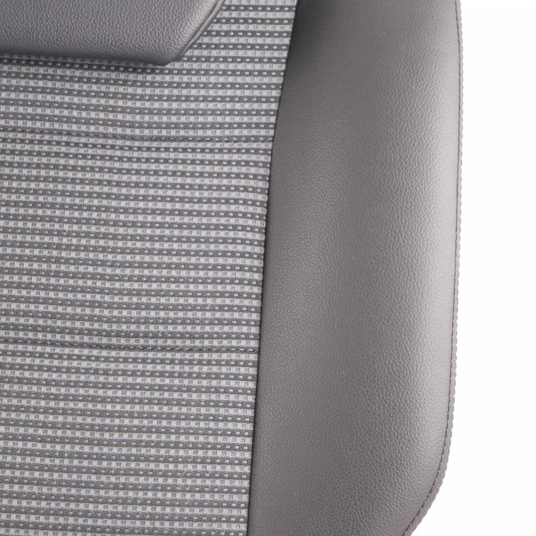 Backrest Rear Left N/S Seat Covering Cloth Leather Black to Mercedes W169 W245 Seat with Part number A1699201147 Mercedes W169 W245 Seat Backrest Rear Left N/S Seat Covering Cloth Leather Black - SKU A1699201147 - Part number A1699201147