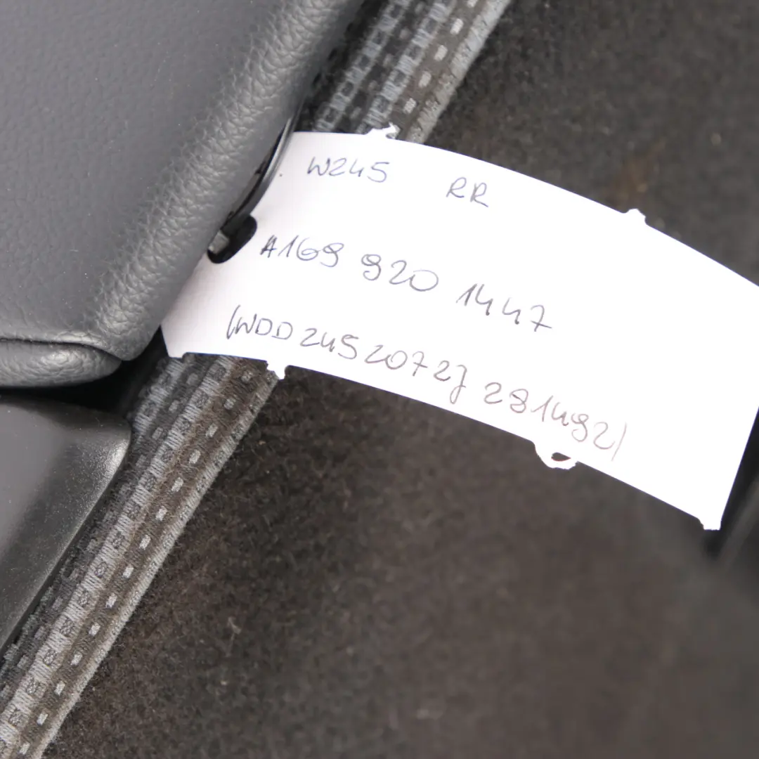 Backrest Rear Right Seat O/S Back Cover Cloth Leather to Mercedes W169 W245 with Part number A1699201447 Mercedes W169 W245 Backrest Rear Right Seat O/S Back Cover Cloth Leather - SKU A1699201447 - Part number A1699201447