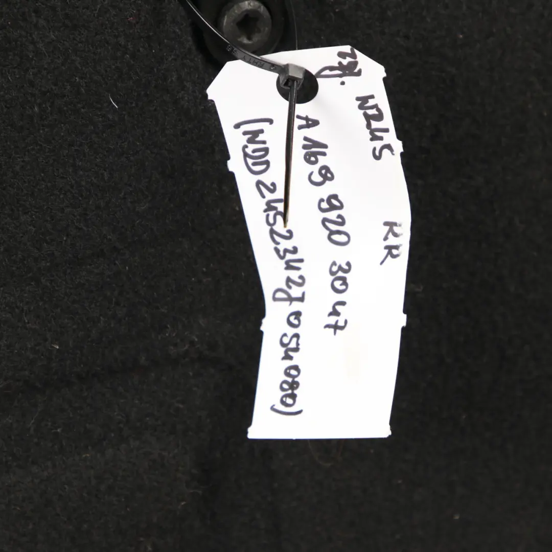  Mercedes-Benz B W245 Rear Right Seat O/S Cloth Leather Backrest Cover Black - SKU A1699203047 - Part number A1699203047