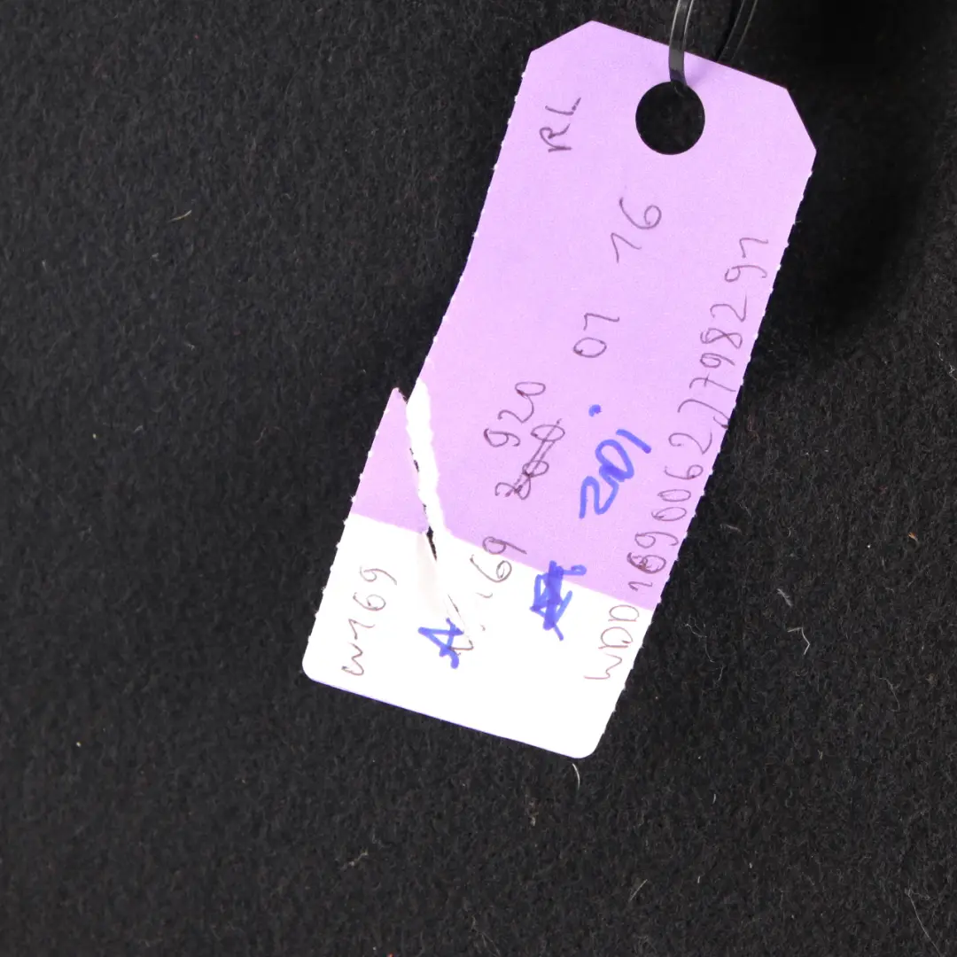 Mercedes W169 Rear Left Seat N/S Cloth Backrest Black Anthracite - SKU A1699203747 - Part number A1699203747