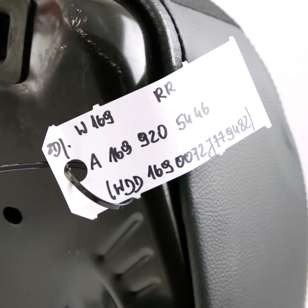  Mercedes-Benz W169 Asiento Trasero Derecho Cojín Cubierta Tela Cuero Negro - SKU A1699205446 - Número de pieza A1699205446