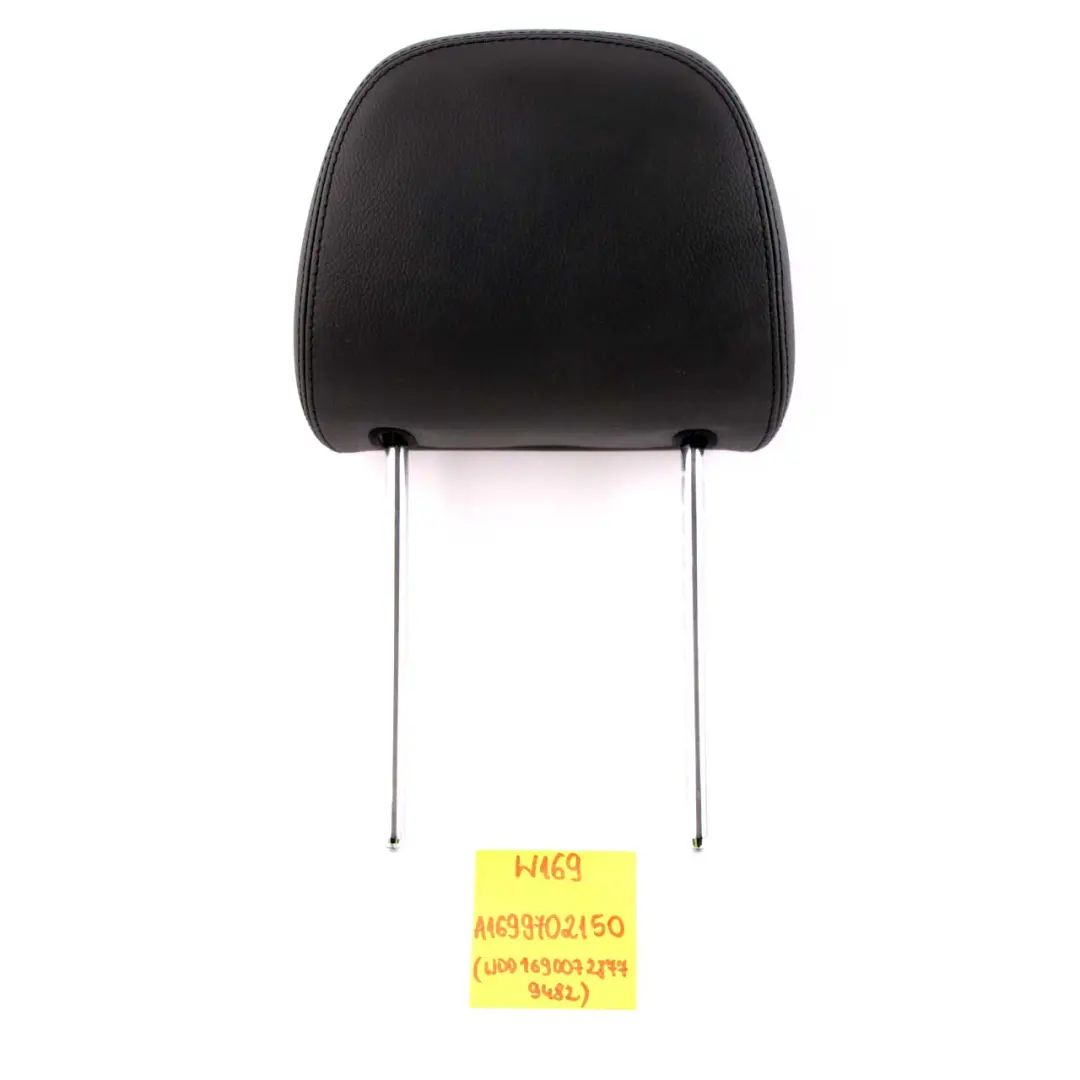  Mercedes-Benz A B W169 W245 Front Left Right Seat N/O/S Black Leather Headrest - SKU A1699702150 - Part number A1699702150