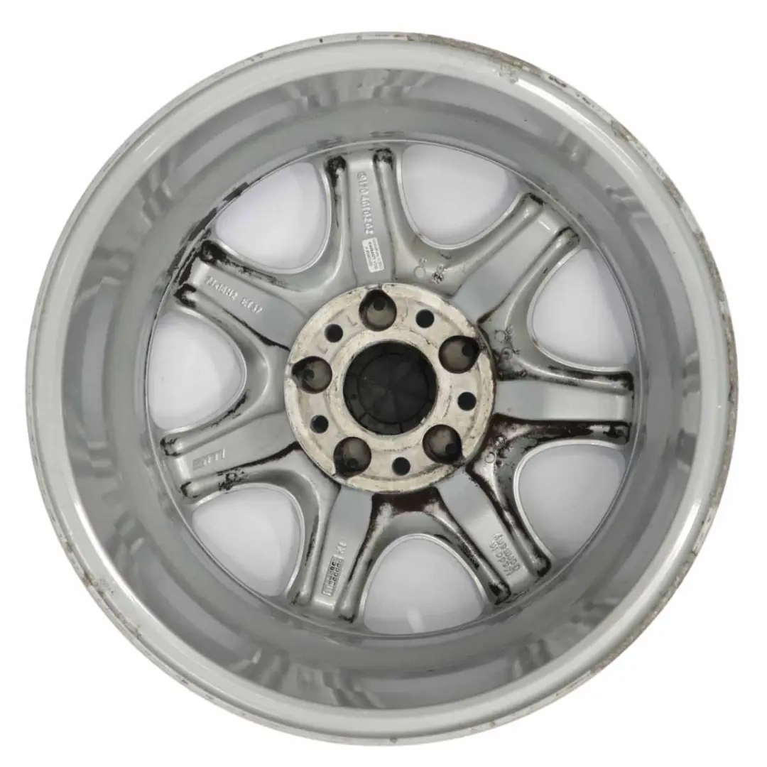 Cerchio anteriore in lega argento 16" 7J ET:37 per Mercedes SLK R170 con numero di parte A1704010202 Mercedes SLK R170 Cerchio anteriore in lega argento 16" 7J ET:37 - SKU A1704010202-2 - Numero di parte A1704010202
