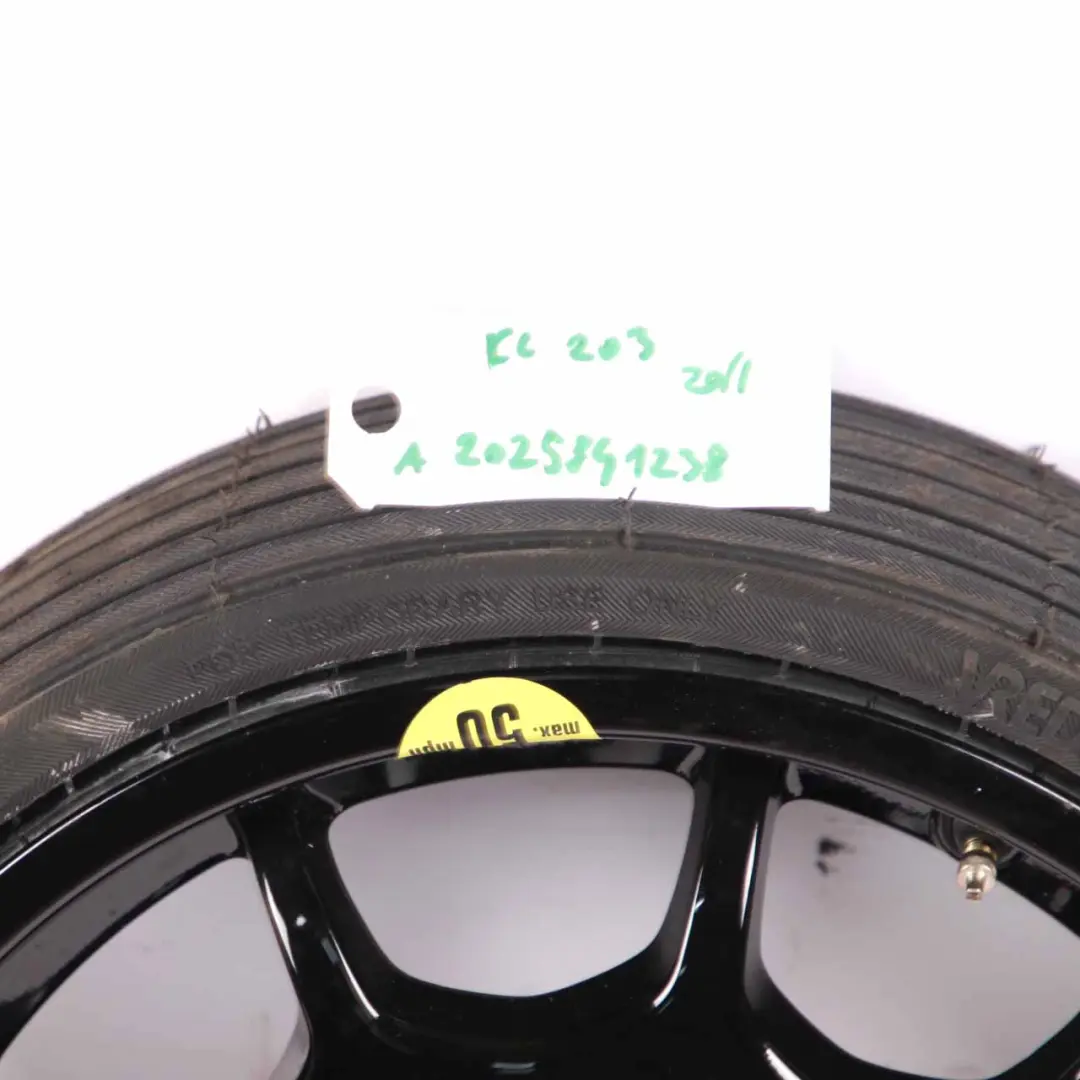  Rueda Recambio Mercedes W203 Compact Acero R16 Neumático 165/70 - SKU A1704010602 - Número de pieza A1704010602