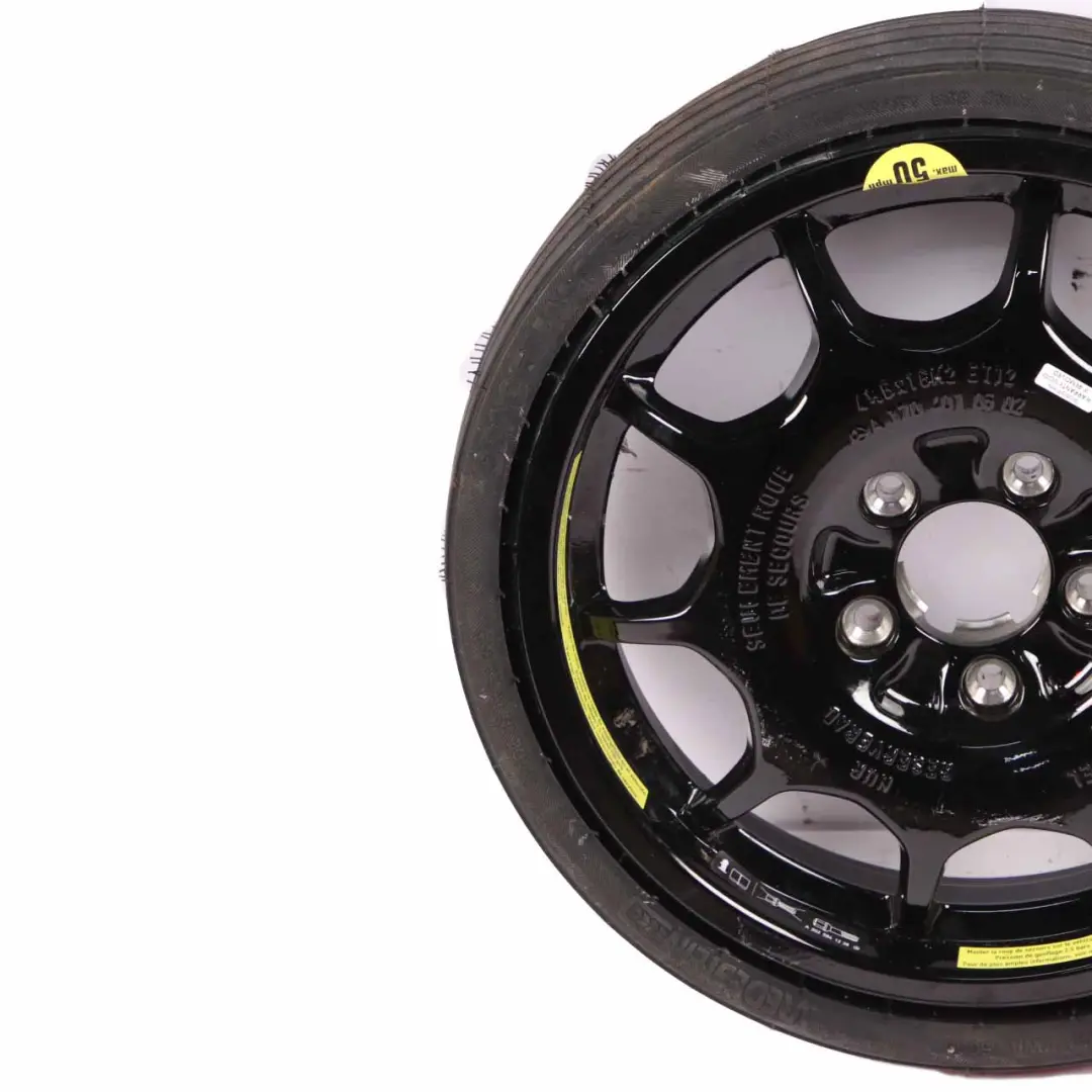 Rueda Recambio Mercedes W203 Compact Acero R16 Neumático 165/70 para con número de pieza A1704010602 Rueda Recambio Mercedes W203 Compact Acero R16 Neumático 165/70 - SKU A1704010602 - Número de pieza A1704010602