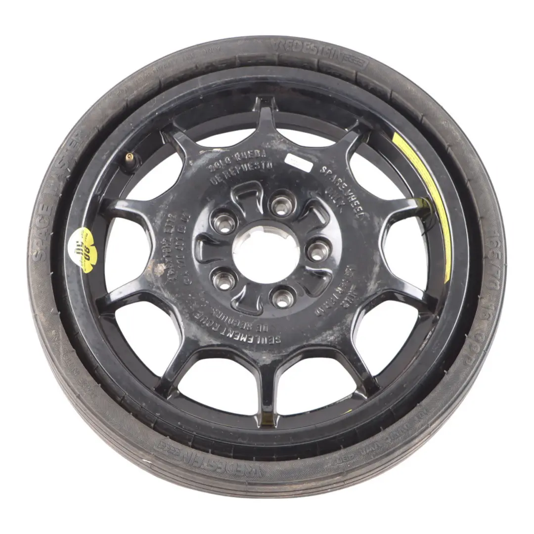 Spare Wheel Mercedes CL203 R170 Compact Steel R16 Tyre 165/70 to with Part number A1704010802 Spare Wheel Mercedes CL203 R170 Compact Steel R16 Tyre 165/70 - SKU A1704010802 - Part number A1704010802