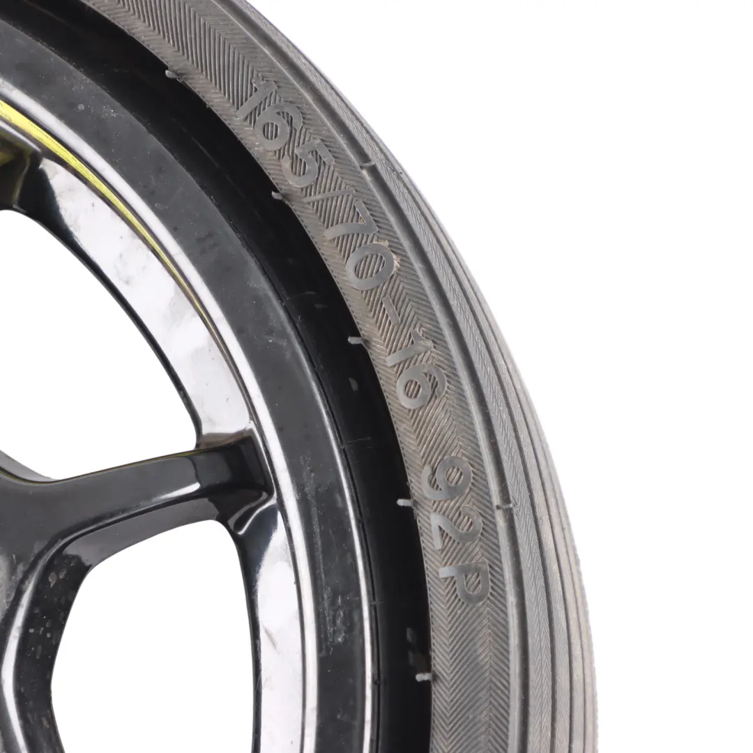 Spare Wheel Mercedes CL203 R170 Compact Steel R16 Tyre 165/70 to with Part number A1704010802 Spare Wheel Mercedes CL203 R170 Compact Steel R16 Tyre 165/70 - SKU A1704010802 - Part number A1704010802