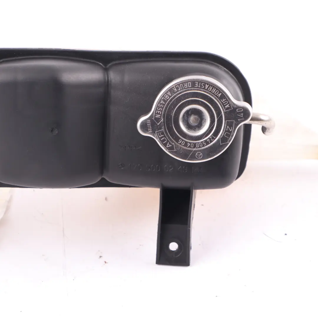 Coolant Expansion Overflow Tank Reservoir Bottle to Mercedes SLK R170 with Part number A1705000249 Mercedes SLK R170 Coolant Expansion Overflow Tank Reservoir Bottle - SKU A1705000249 - Part number A1705000249
