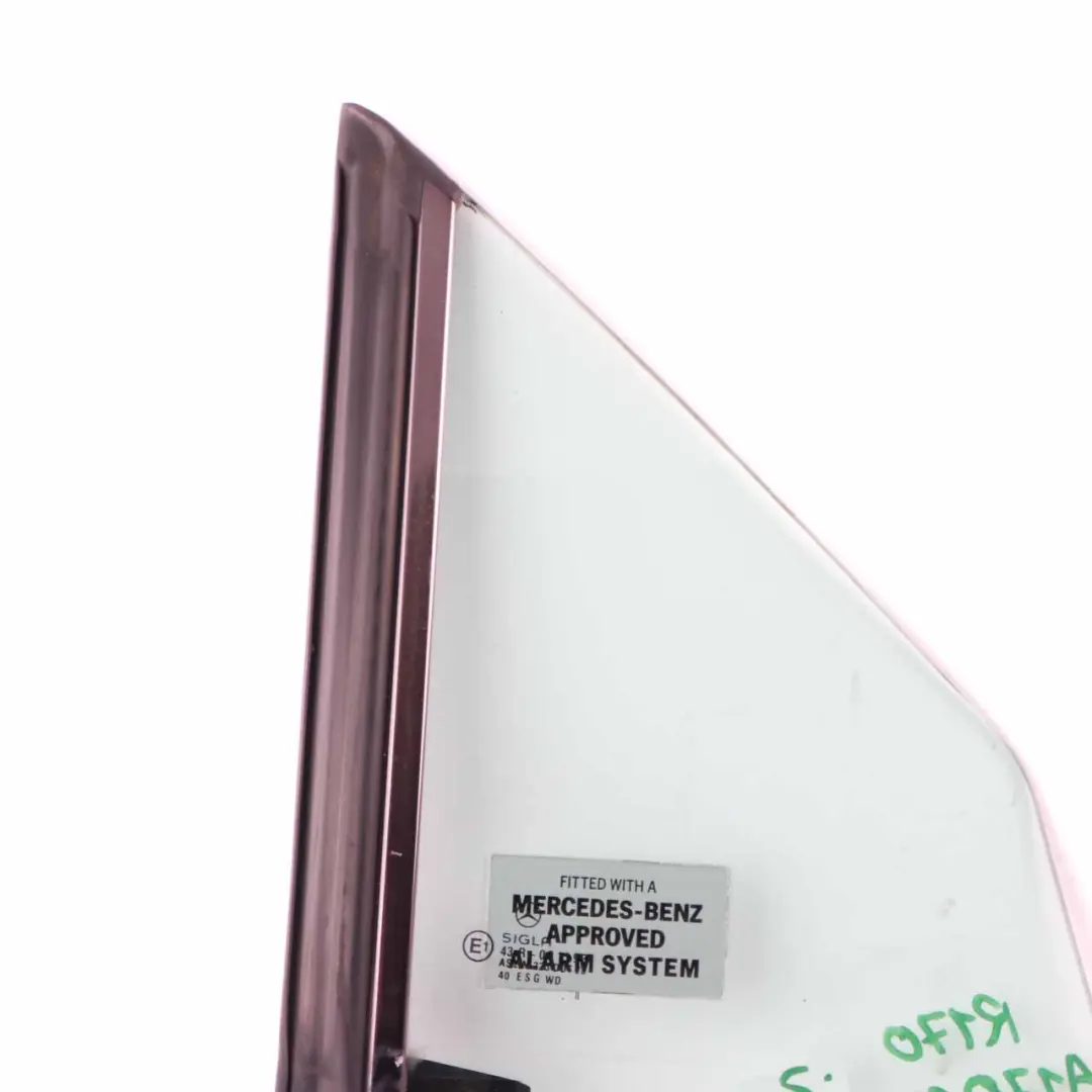 Vitre de custode arrière gauche pour Mercedes SLK R170 Cabriolet à propos du numéro de pièce A1706700310 Mercedes SLK R170 Cabriolet Vitre de custode arrière gauche - SKU A1706700310 - Numéro de pièce A1706700310