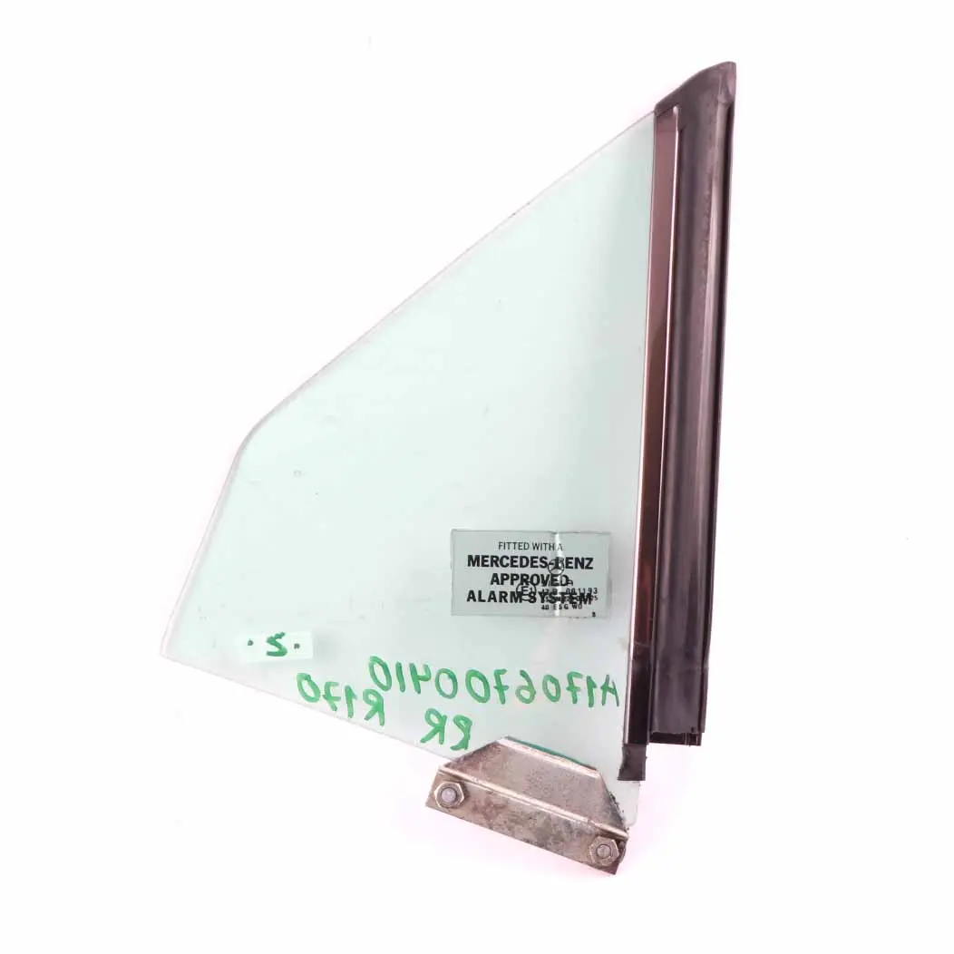 Vetro finestrino quarto guida posteriore destro per Mercedes SLK R170 con numero di parte A1706700410 Mercedes SLK R170 Vetro finestrino quarto guida posteriore destro - SKU A1706700410 - Numero di parte A1706700410