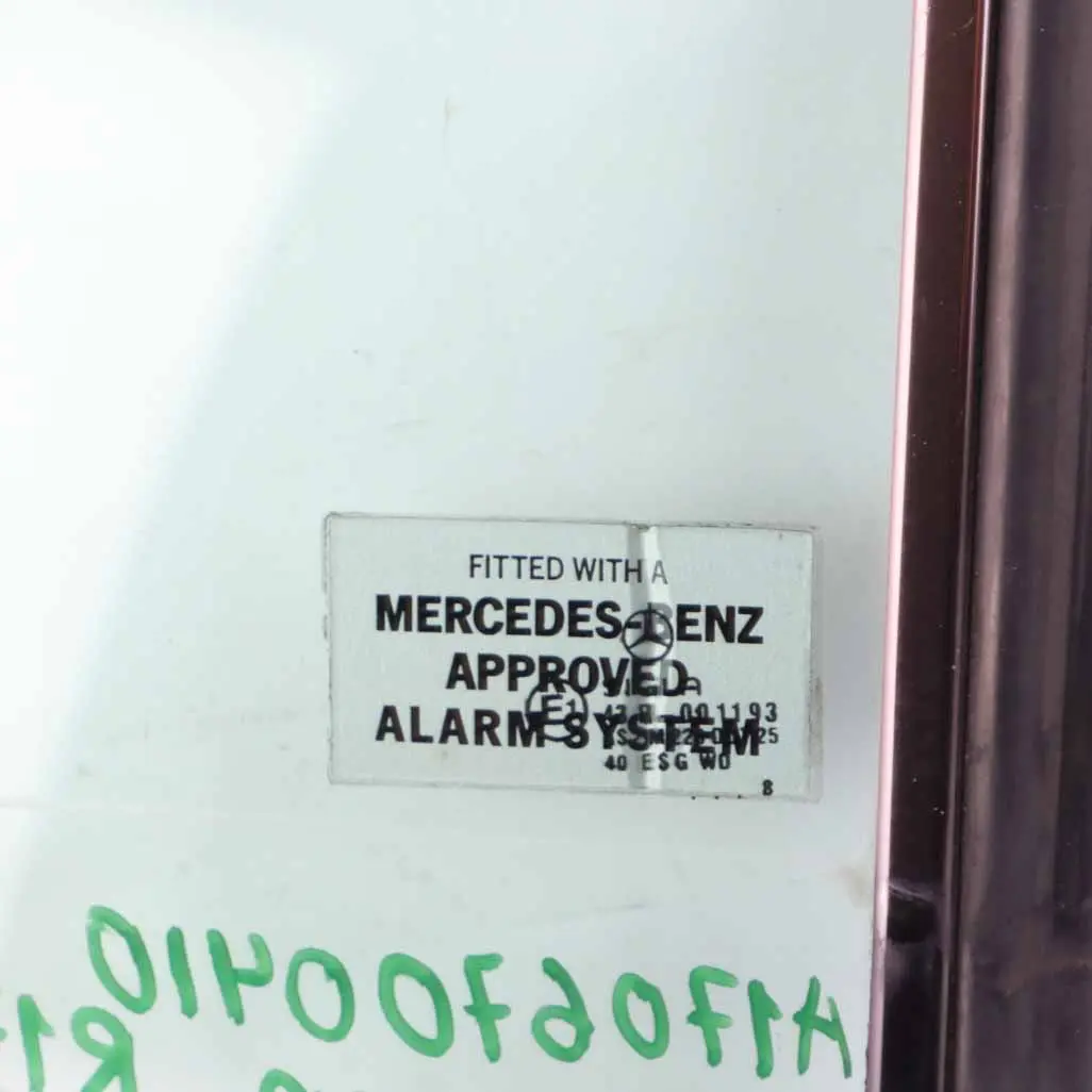 Mercedes SLK R170 Cabrio Viertel Fenster Glas hinten rechts - SKU A1706700410 - Teilenummer A1706700410