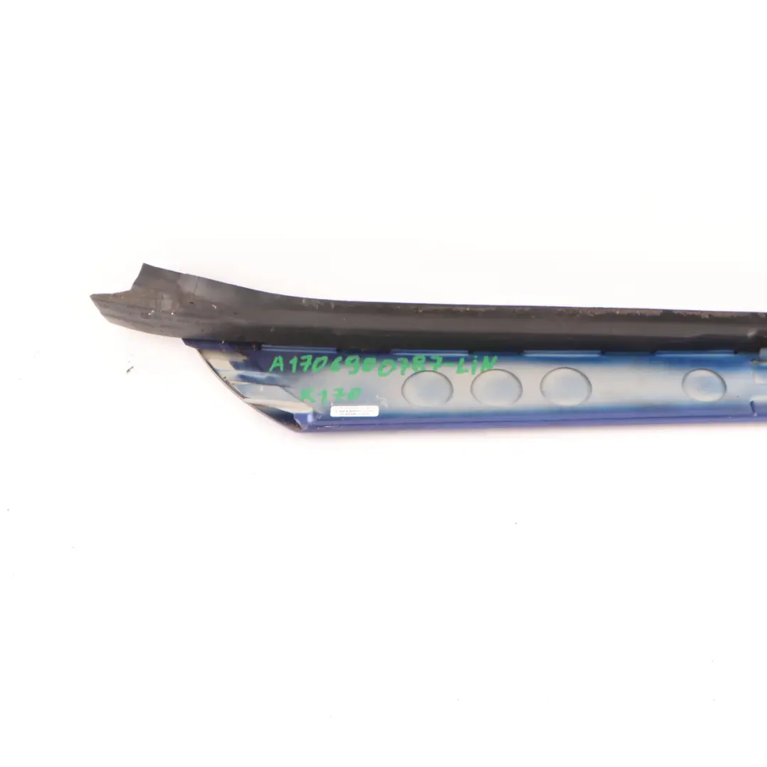 Windscreen A-Pillar Trim Linarite Blue - 352 Right O/S to Mercedes R170 with Part number A1706900887 Mercedes R170 Windscreen A-Pillar Trim Linarite Blue - 352 Right O/S - SKU A1706900887-LIN - Part number A1706900887