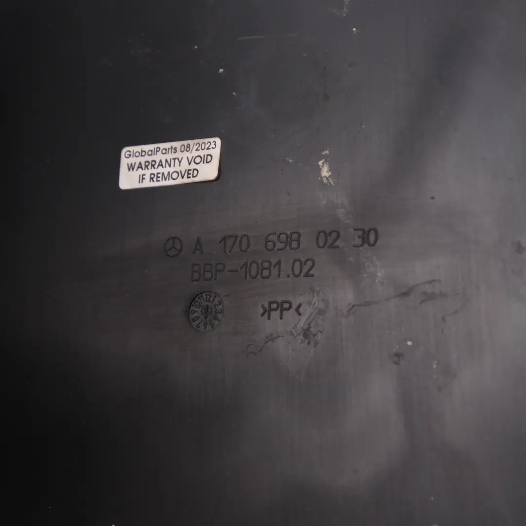 Radlauf Vorne Rechts Hinterer Abschnitt Gehäuse für Mercedes SLK R170 mit Teilenummer A1706980230 Mercedes SLK R170 Radlauf Vorne Rechts Hinterer Abschnitt Gehäuse - SKU A1706980230 - Teilenummer A1706980230