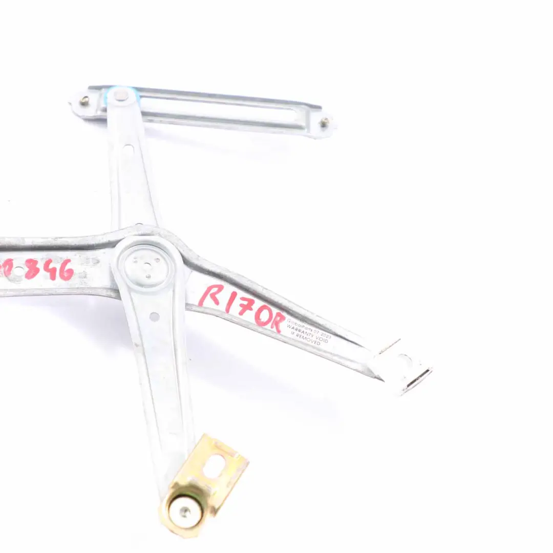 Alzacristalli Porta Anteriore Destra Regolatore Motore per Mercedes R170 con numero di parte A1707200846 Mercedes R170 Alzacristalli Porta Anteriore Destra Regolatore Motore - SKU A1707200846 - Numero di parte A1707200846