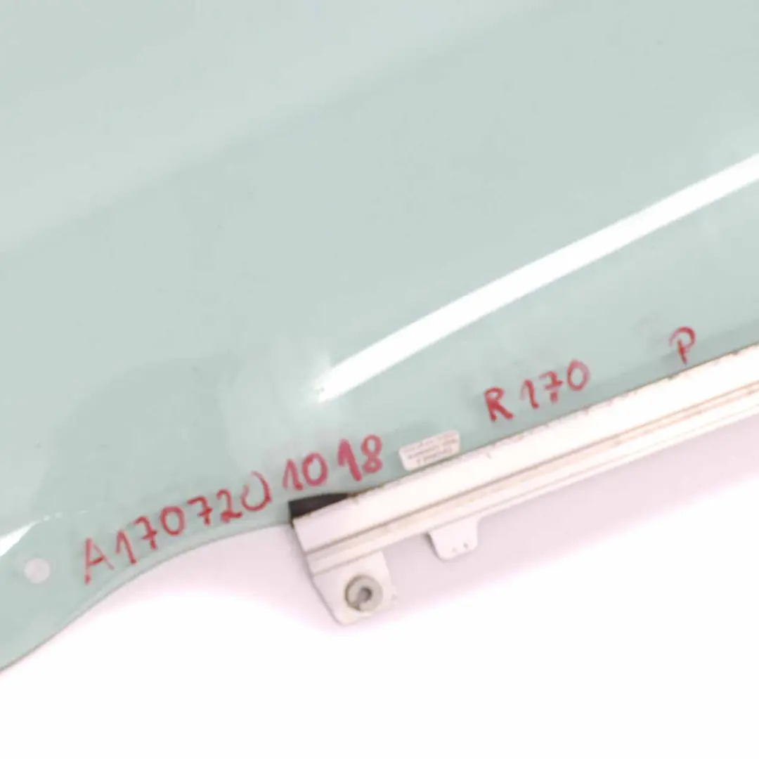 Fenêtre Latérale Porte Avant Droite Verre Vert AS2 pour Mercedes SLK R170 à propos du numéro de pièce A1707201018 Mercedes SLK R170 Fenêtre Latérale Porte Avant Droite Verre Vert AS2 - SKU A1707201018 - Numéro de pièce A1707201018