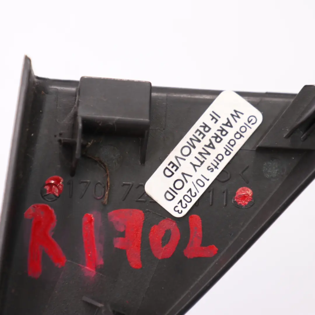 Espejo Cubierta Triángulo Delantero Izquierdo Negro para Mercedes R170 con número de pieza A1707250111 Mercedes R170 Espejo Cubierta Triángulo Delantero Izquierdo Negro - SKU A1707250111 - Número de pieza A1707250111