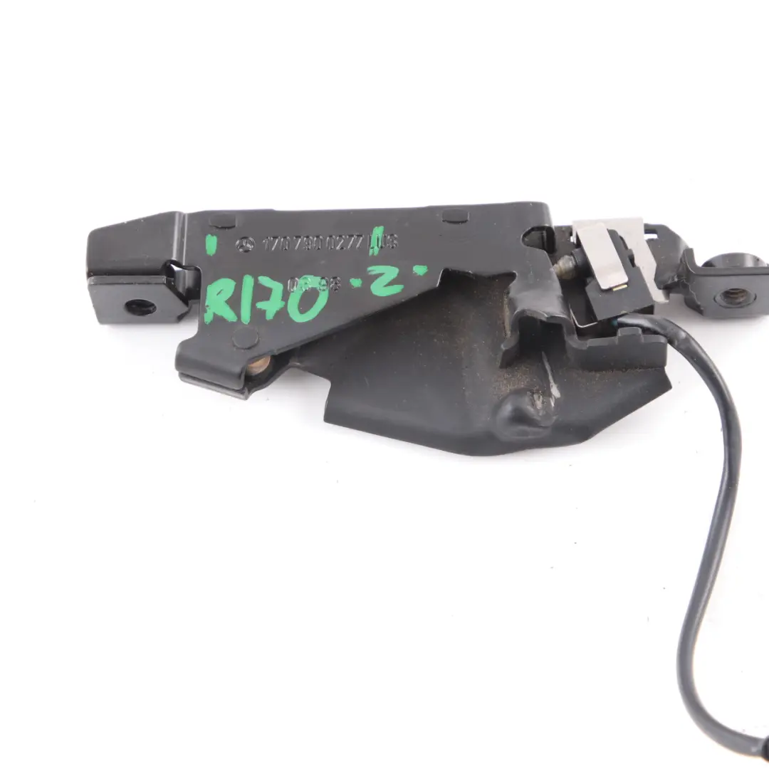 Top Roof Catch Lock Right O/S Mount to Mercedes SLK R170 Convertible with Part number A1707900277 Mercedes SLK R170 Convertible Top Roof Catch Lock Right O/S Mount - SKU A1707900277 - Part number A1707900277