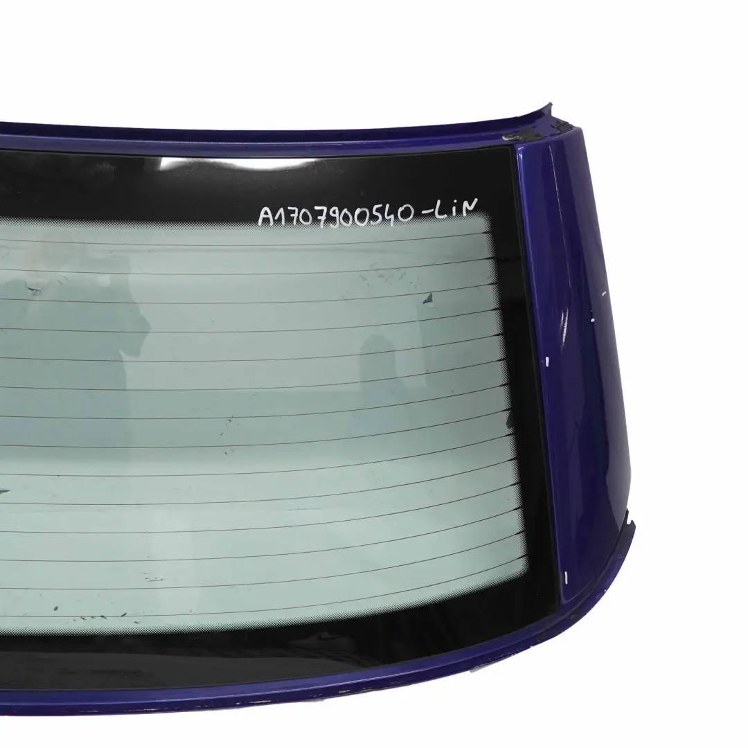Mercedes SLK R170 Folding Top Hardtop Roof Shell Rear Window Linarite Blue - 352 - SKU A1707900540-LIN - Part number A1707900540