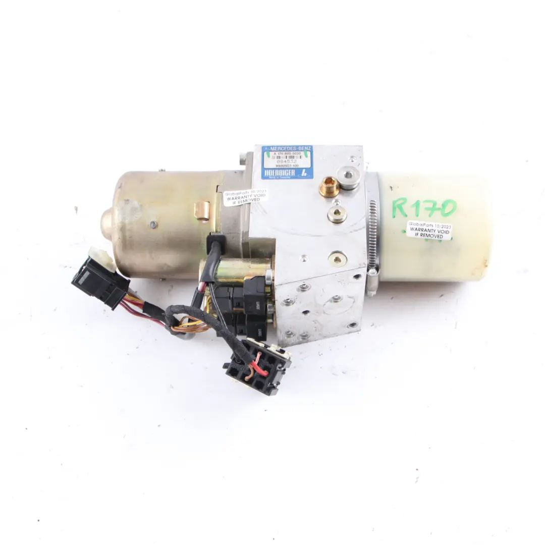 Hydraulic Pump Folding Top Roof Unit A1708000030 to Mercedes SLK R170 Convertible with Part number A1708000048 Mercedes SLK R170 Convertible Hydraulic Pump Folding Top Roof Unit A1708000030 - SKU A1708000048 - Part number A1708000048