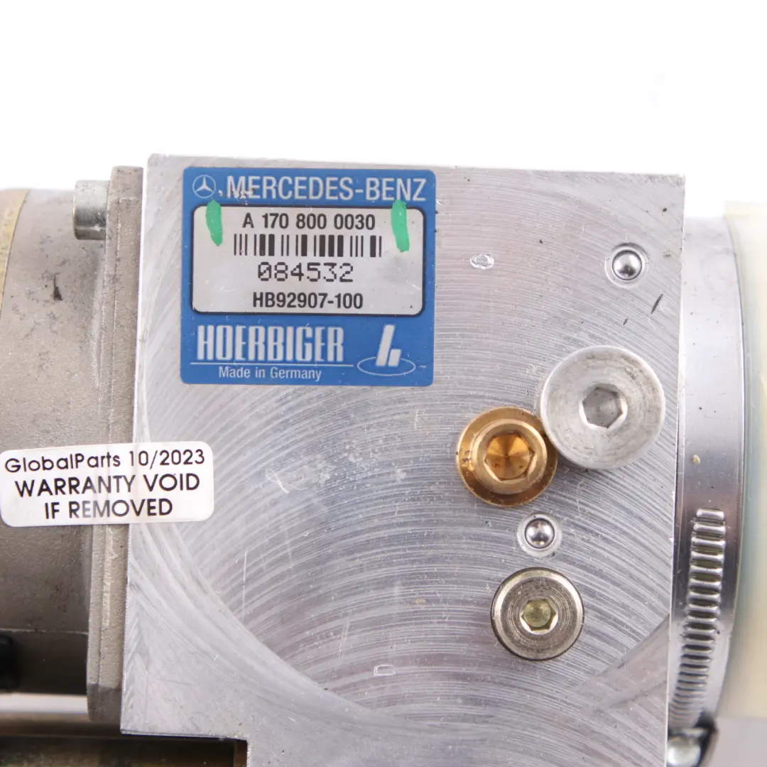 Hydraulic Pump Folding Top Roof Unit A1708000030 to Mercedes SLK R170 Convertible with Part number A1708000048 Mercedes SLK R170 Convertible Hydraulic Pump Folding Top Roof Unit A1708000030 - SKU A1708000048 - Part number A1708000048