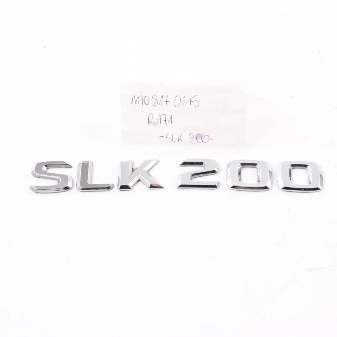  Emblema del bagagliaio Mercedes R170 R171 SLK 200 posteriore - SKU A1708170115 - Numero di parte A1708170115