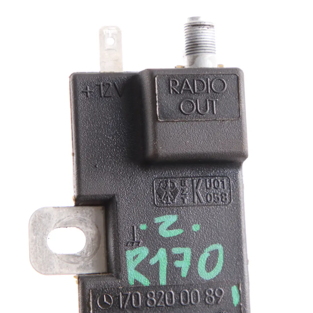 Aerial Antenna Amplifier Unit Module to Mercedes SLK R170 Convertible with Part number A1708200089 Mercedes SLK R170 Convertible Aerial Antenna Amplifier Unit Module - SKU A1708200089 - Part number A1708200089