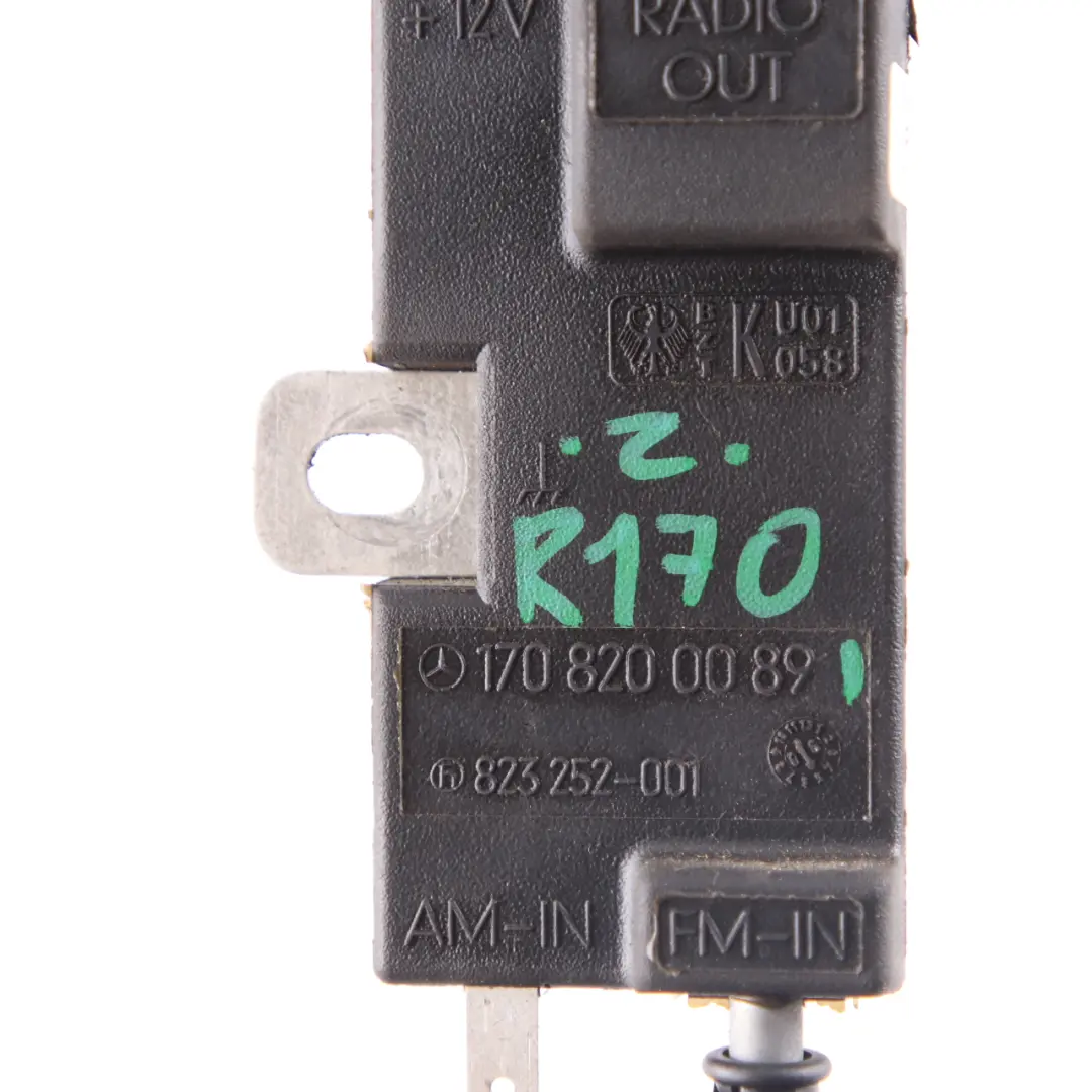 Aerial Antenna Amplifier Unit Module to Mercedes SLK R170 Convertible with Part number A1708200089 Mercedes SLK R170 Convertible Aerial Antenna Amplifier Unit Module - SKU A1708200089 - Part number A1708200089