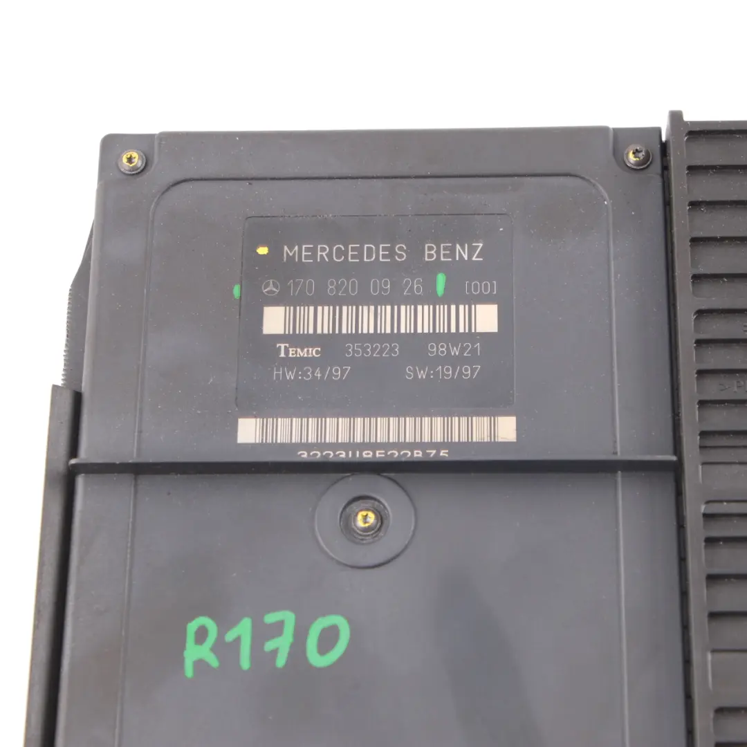 Roof Top Control Unit Module ECU to Mercedes R170 Convertible with Part number A1708200926 Mercedes R170 Convertible Roof Top Control Unit Module ECU - SKU A1708200926 - Part number A1708200926