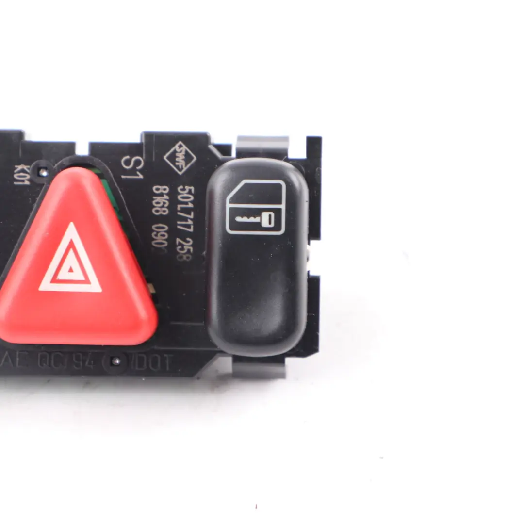Switch Panel Hazard Light Block ASR Lock Button to Mercedes SLK R170 with Part number A1708201710 Mercedes SLK R170 Switch Panel Hazard Light Block ASR Lock Button - SKU A1708201710 - Part number A1708201710