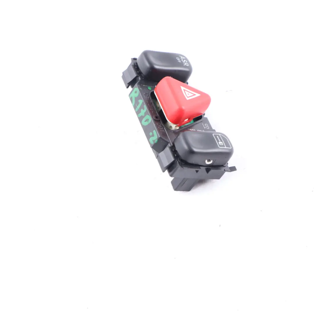 Switch Panel Hazard Light Block ASR Lock Button to Mercedes SLK R170 with Part number A1708201710 Mercedes SLK R170 Switch Panel Hazard Light Block ASR Lock Button - SKU A1708201710 - Part number A1708201710