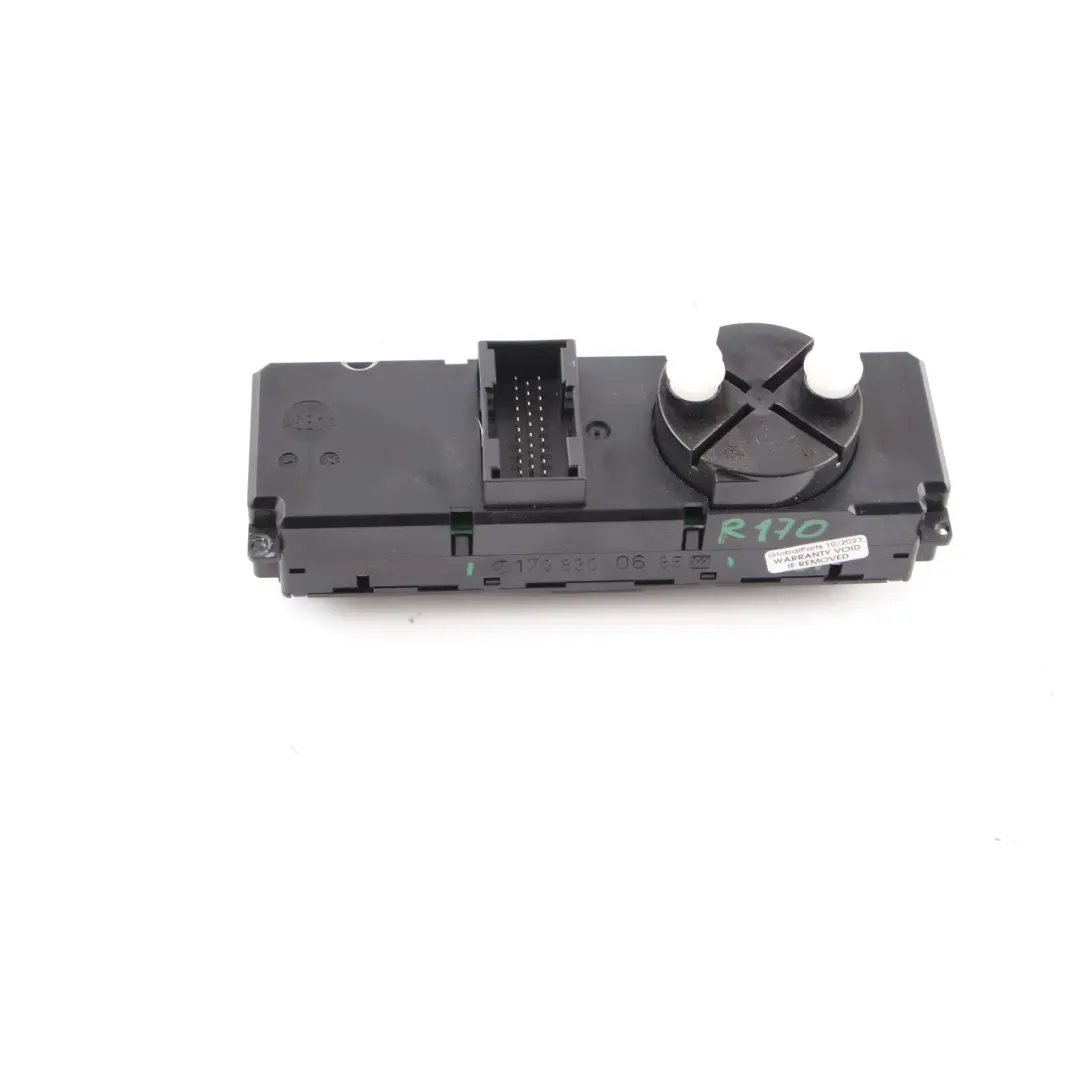 Climate Control Panel Mercedes R170 W202 W208 Heater Switch A/C Unit to with Part number A1708300685 Climate Control Panel Mercedes R170 W202 W208 Heater Switch A/C Unit - SKU A1708300685 - Part number A1708300685