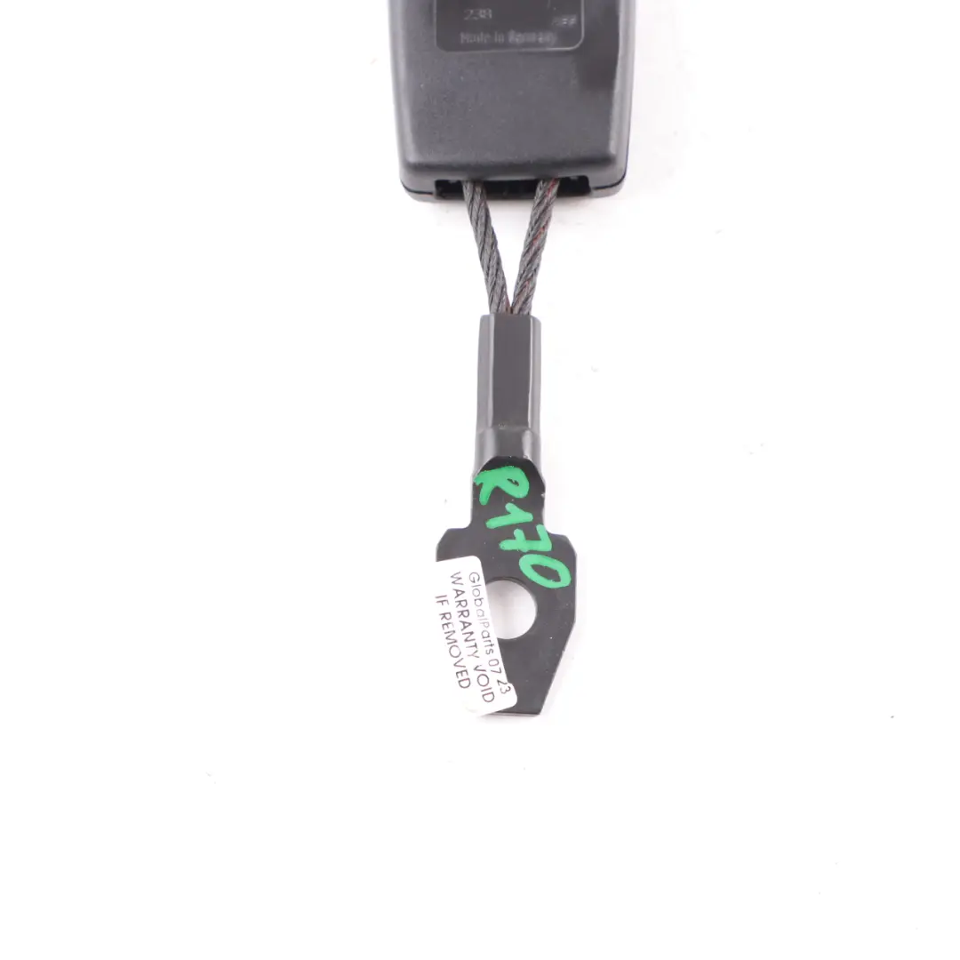 Hebilla seguridad Delantero Izquierdo Derecho para Mercedes SLK R170 con número de pieza A1708600069 Mercedes SLK R170 Hebilla seguridad Delantero Izquierdo Derecho - SKU A1708600069 - Número de pieza A1708600069