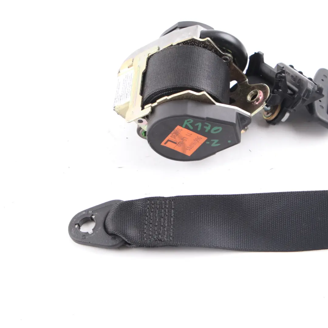 Mercedes SLK R170 Seat Belt Front Left N/S Safety Belt Black - SKU A1708600585 - Part number A1708600585