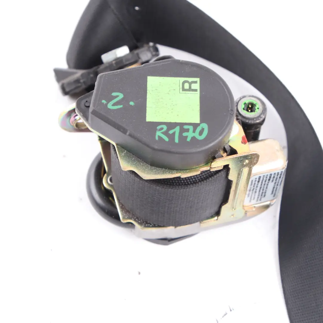 Belt Front Right O/S Safety Belt Black to Mercedes SLK R170 Seat with Part number A1708600685 Mercedes SLK R170 Seat Belt Front Right O/S Safety Belt Black - SKU A1708600685 - Part number A1708600685
