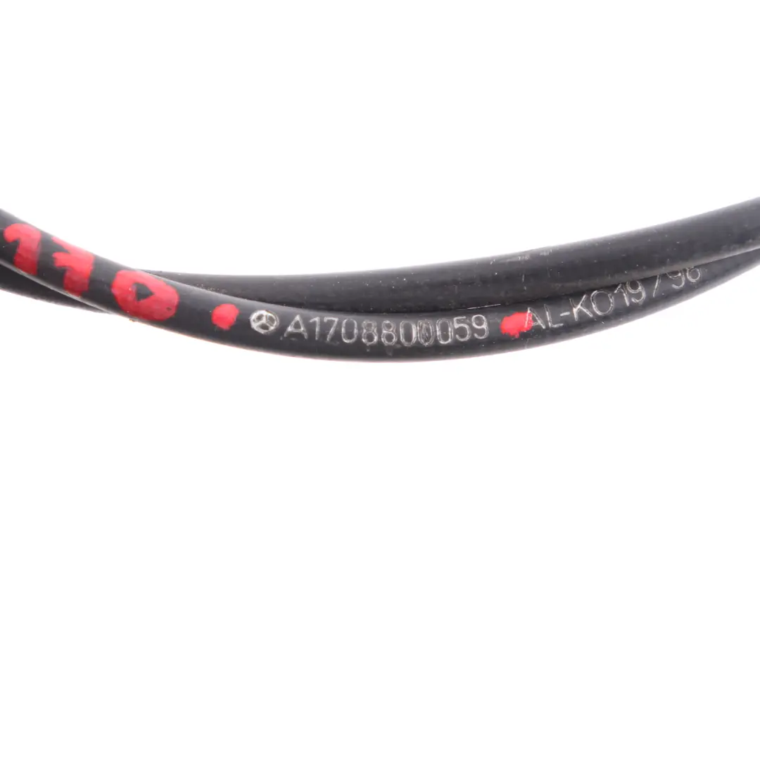 Bonnet Release Cable Hood Lock Catch Linkage to Mercedes SLK R170 with Part number A1708800059 Mercedes SLK R170 Bonnet Release Cable Hood Lock Catch Linkage - SKU A1708800059 - Part number A1708800059