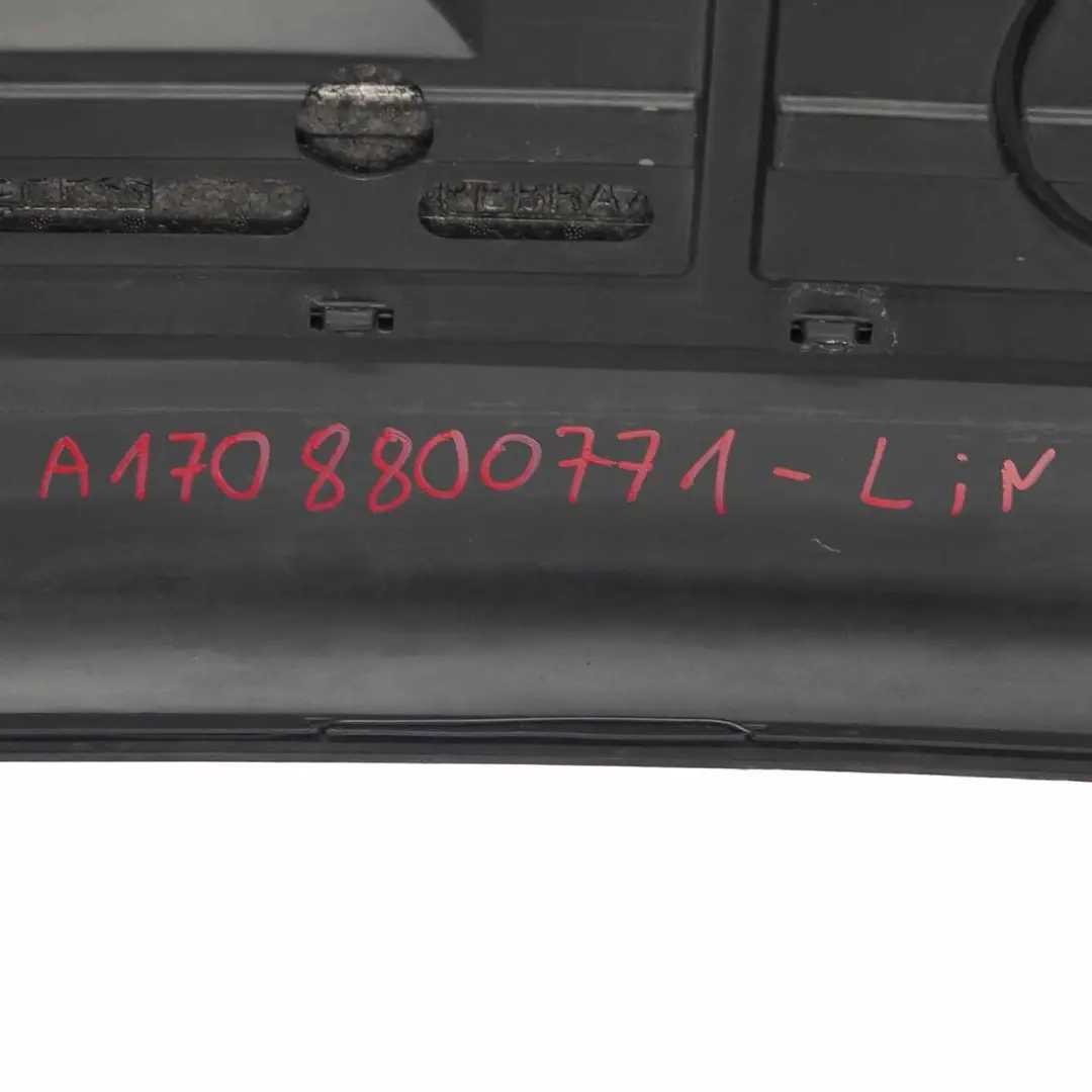 Bumper Trim Panel Covering Linarite Blue Metallic - 352 to Mercedes SLK R170 Rear with Part number A1708800771 Mercedes SLK R170 Rear Bumper Trim Panel Covering Linarite Blue Metallic - 352 - SKU A1708800771-LIN - Part number A1708800771